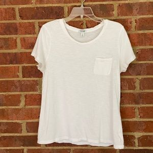White Pocket Tee